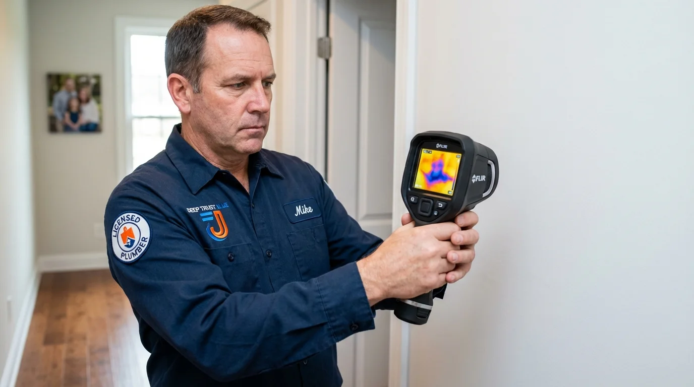 Thermal imaging leak detection by Johns Plumbing LLC in Winterville